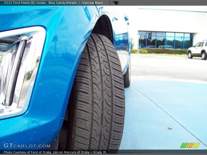 Blue Candy Metallic / Charcoal Black 2012 Ford Fiesta SEL Sedan
