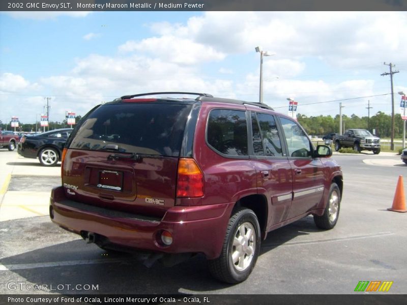 Monterey Maroon Metallic / Medium Pewter 2002 GMC Envoy SLT