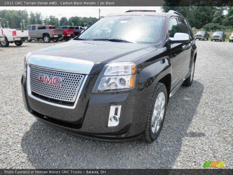 Carbon Black Metallic / Jet Black 2013 GMC Terrain Denali AWD