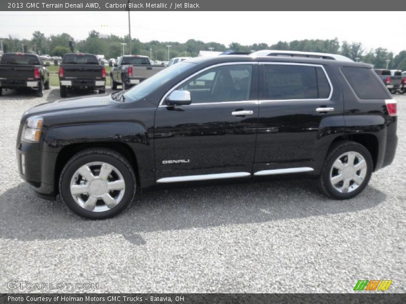 Carbon Black Metallic / Jet Black 2013 GMC Terrain Denali AWD