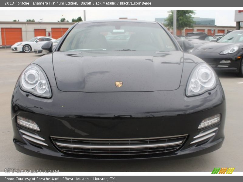 Basalt Black Metallic / Black/Luxor Beige 2013 Porsche Panamera Platinum Edition