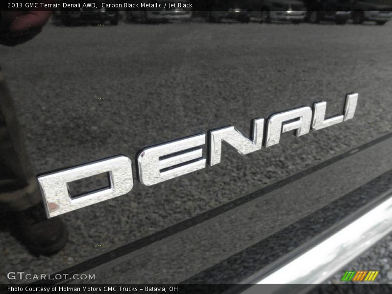 Carbon Black Metallic / Jet Black 2013 GMC Terrain Denali AWD