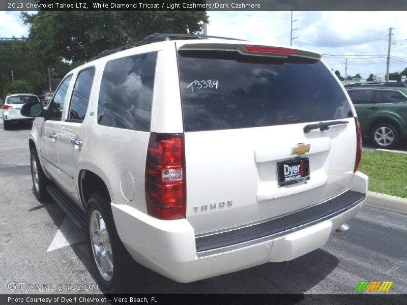 White Diamond Tricoat / Light Cashmere/Dark Cashmere 2013 Chevrolet Tahoe LTZ