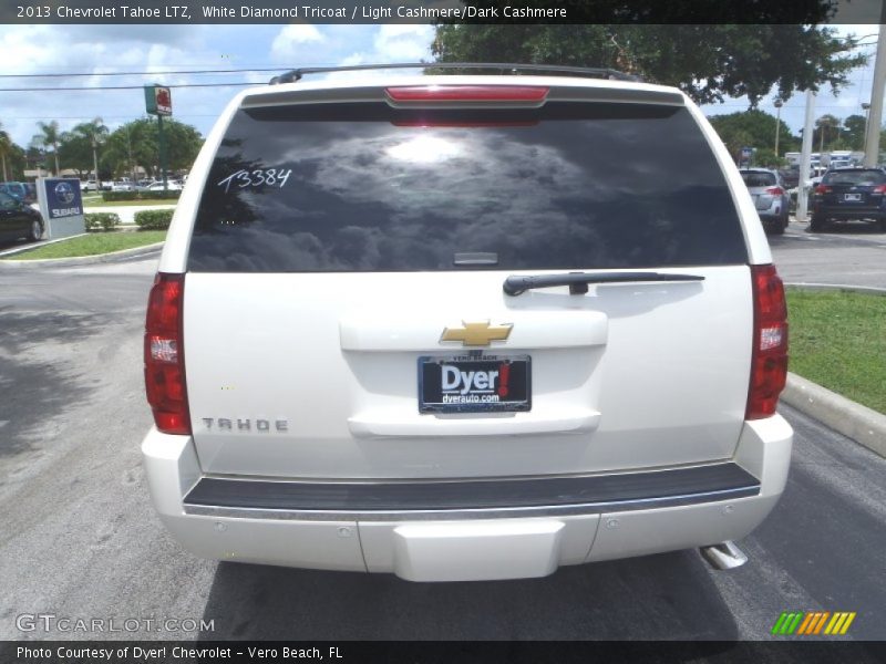 White Diamond Tricoat / Light Cashmere/Dark Cashmere 2013 Chevrolet Tahoe LTZ