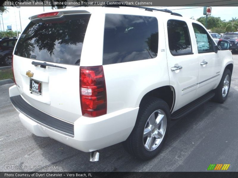 White Diamond Tricoat / Light Cashmere/Dark Cashmere 2013 Chevrolet Tahoe LTZ