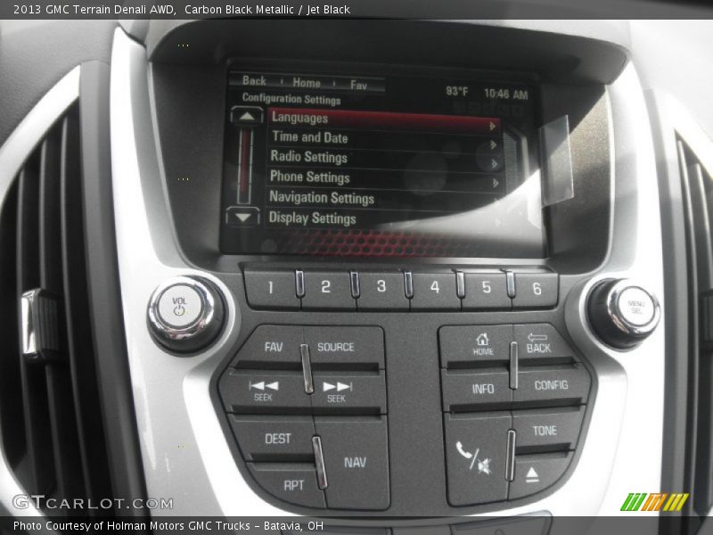 Carbon Black Metallic / Jet Black 2013 GMC Terrain Denali AWD