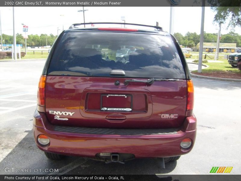 Monterey Maroon Metallic / Medium Pewter 2002 GMC Envoy SLT