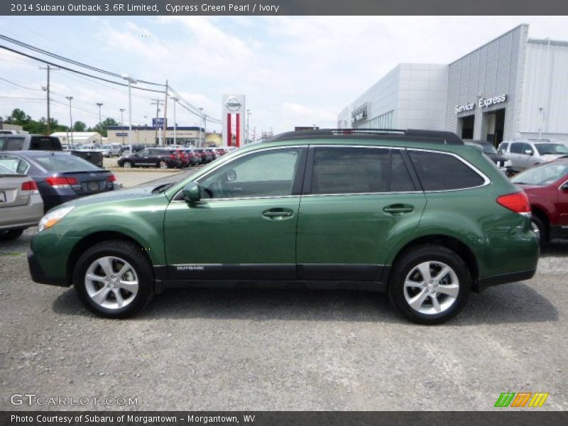 Cypress Green Pearl / Ivory 2014 Subaru Outback 3.6R Limited