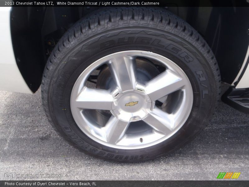 White Diamond Tricoat / Light Cashmere/Dark Cashmere 2013 Chevrolet Tahoe LTZ