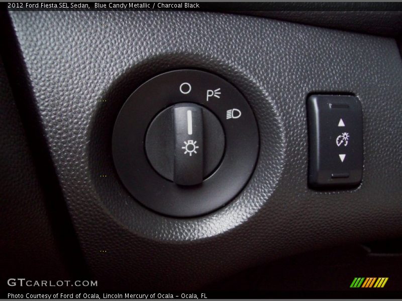 Blue Candy Metallic / Charcoal Black 2012 Ford Fiesta SEL Sedan