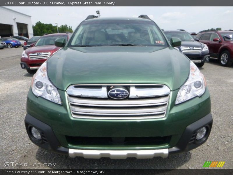 Cypress Green Pearl / Ivory 2014 Subaru Outback 3.6R Limited