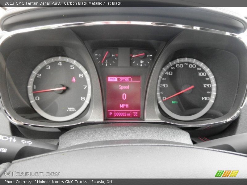 Carbon Black Metallic / Jet Black 2013 GMC Terrain Denali AWD