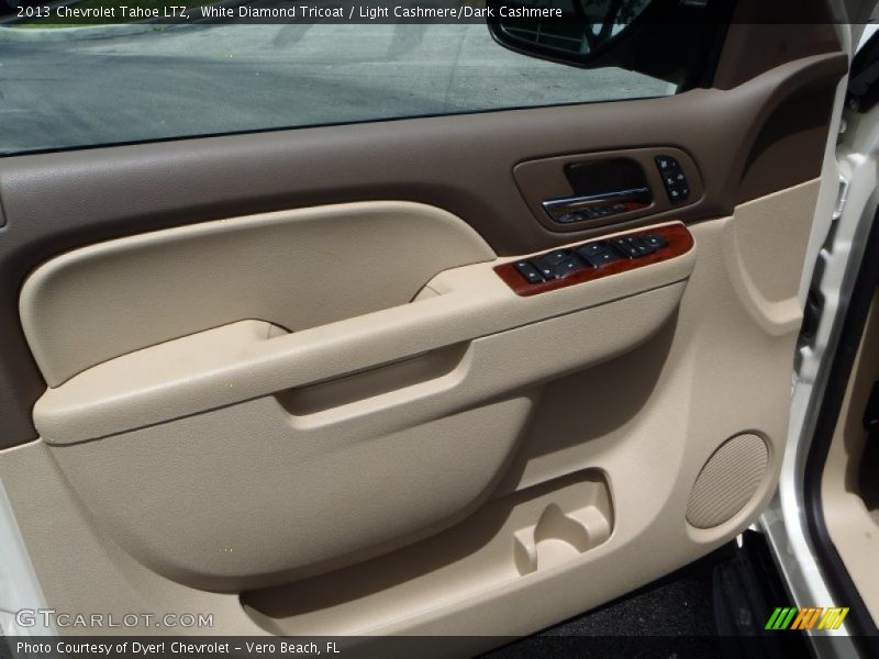 White Diamond Tricoat / Light Cashmere/Dark Cashmere 2013 Chevrolet Tahoe LTZ