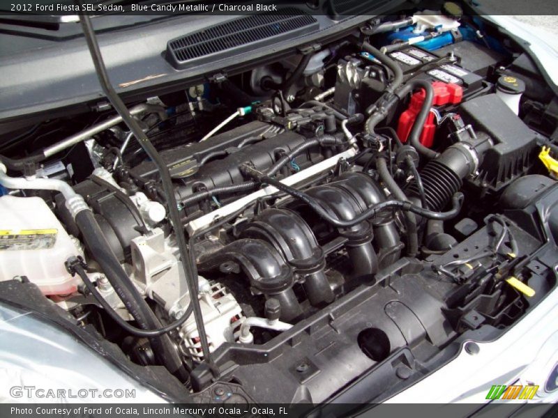 Blue Candy Metallic / Charcoal Black 2012 Ford Fiesta SEL Sedan