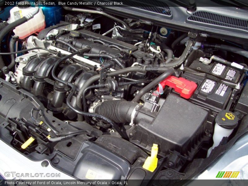 Blue Candy Metallic / Charcoal Black 2012 Ford Fiesta SEL Sedan