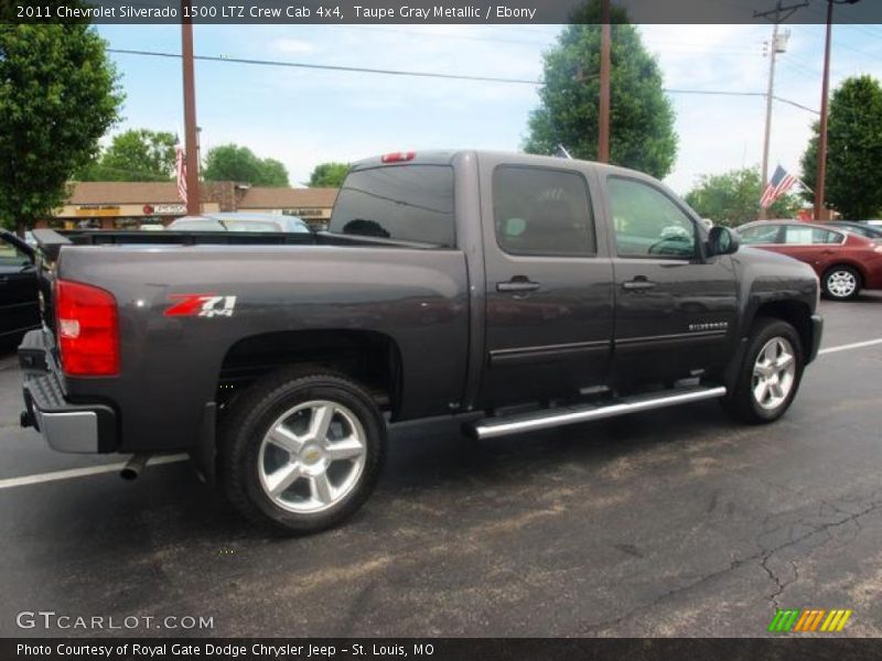 Taupe Gray Metallic / Ebony 2011 Chevrolet Silverado 1500 LTZ Crew Cab 4x4