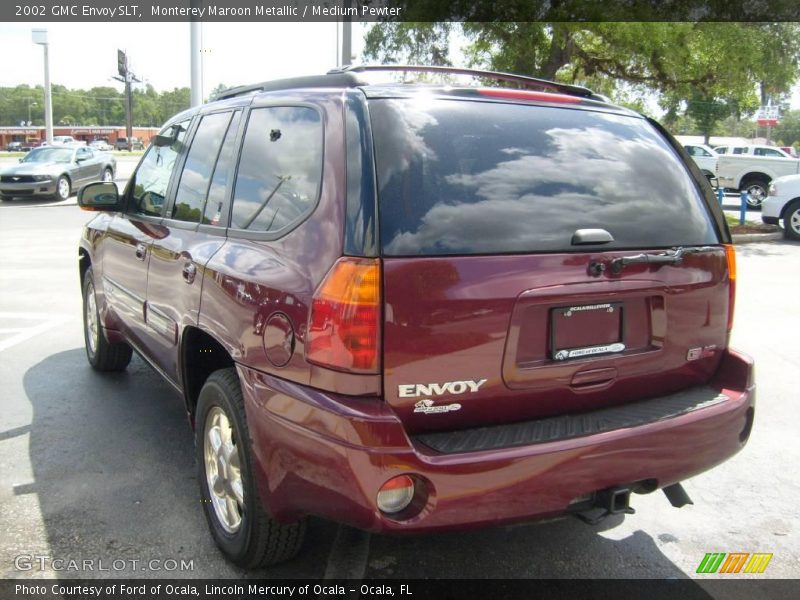 Monterey Maroon Metallic / Medium Pewter 2002 GMC Envoy SLT