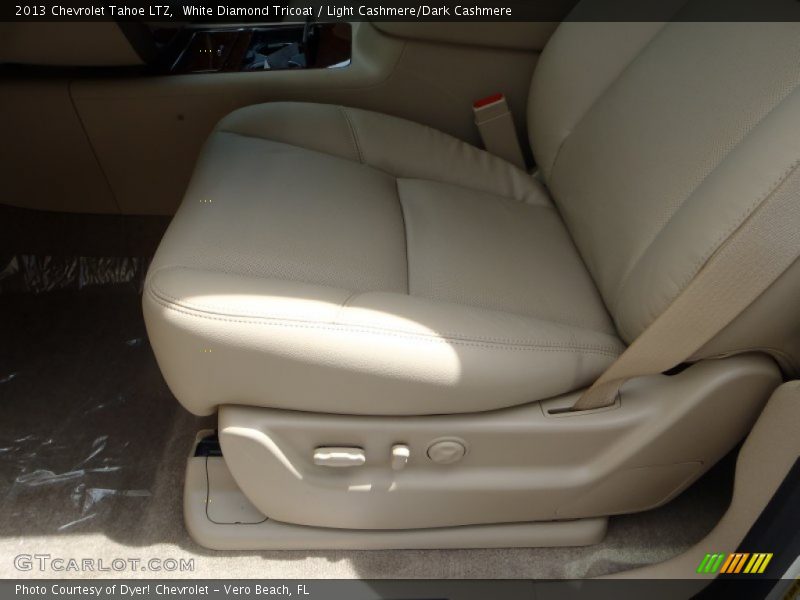 White Diamond Tricoat / Light Cashmere/Dark Cashmere 2013 Chevrolet Tahoe LTZ