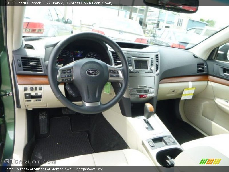 Ivory Interior - 2014 Outback 3.6R Limited 