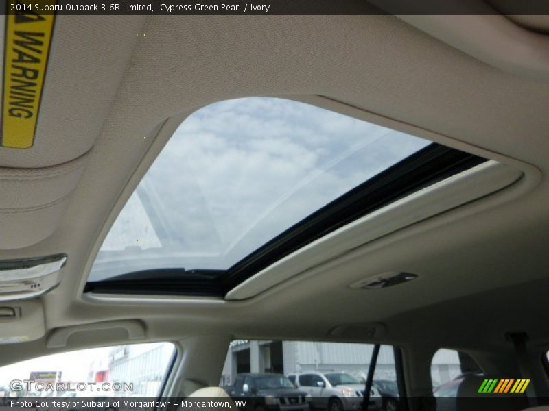 Cypress Green Pearl / Ivory 2014 Subaru Outback 3.6R Limited