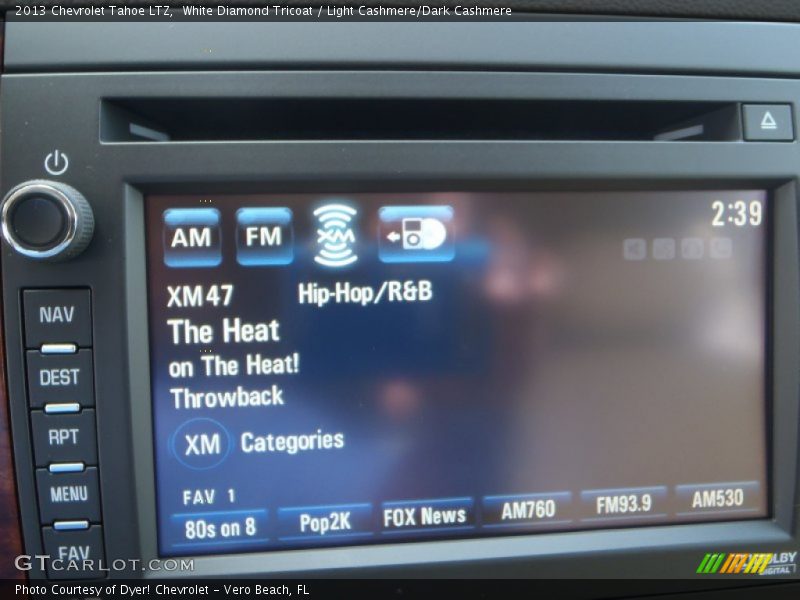 White Diamond Tricoat / Light Cashmere/Dark Cashmere 2013 Chevrolet Tahoe LTZ