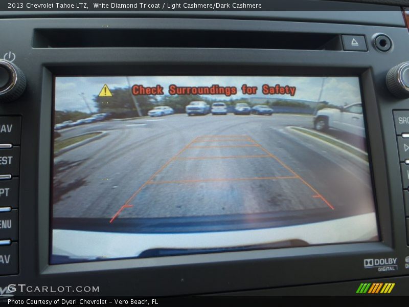 White Diamond Tricoat / Light Cashmere/Dark Cashmere 2013 Chevrolet Tahoe LTZ