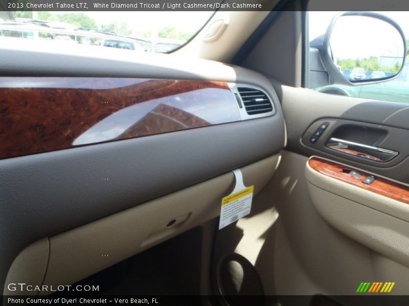 White Diamond Tricoat / Light Cashmere/Dark Cashmere 2013 Chevrolet Tahoe LTZ