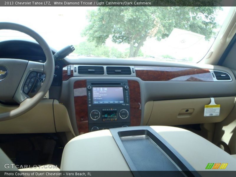 White Diamond Tricoat / Light Cashmere/Dark Cashmere 2013 Chevrolet Tahoe LTZ