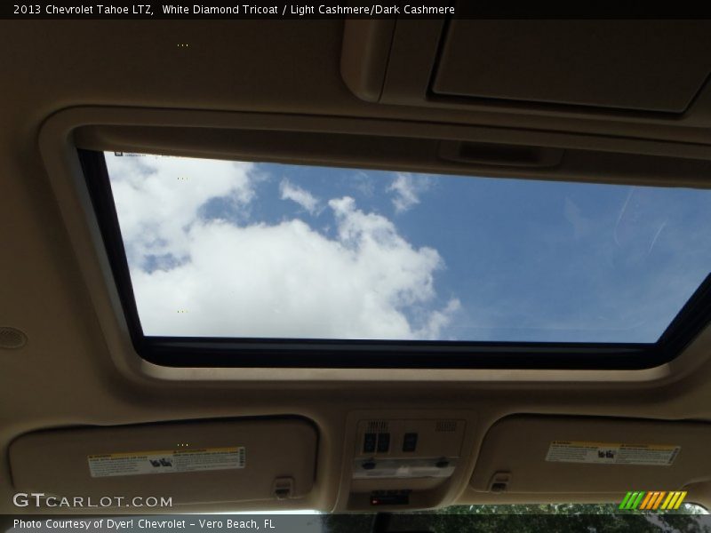 White Diamond Tricoat / Light Cashmere/Dark Cashmere 2013 Chevrolet Tahoe LTZ