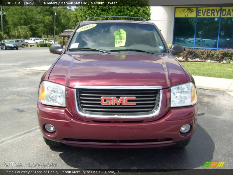 Monterey Maroon Metallic / Medium Pewter 2002 GMC Envoy SLT