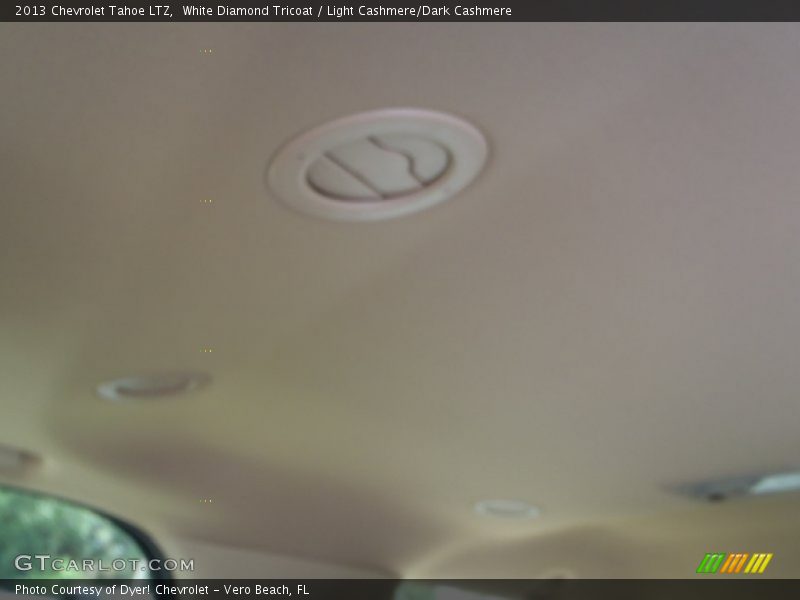 White Diamond Tricoat / Light Cashmere/Dark Cashmere 2013 Chevrolet Tahoe LTZ