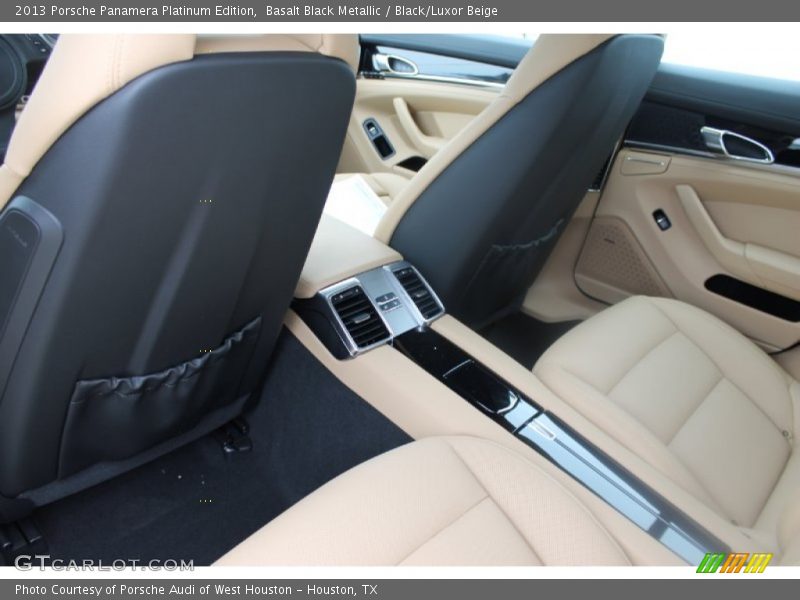 Rear Seat of 2013 Panamera Platinum Edition