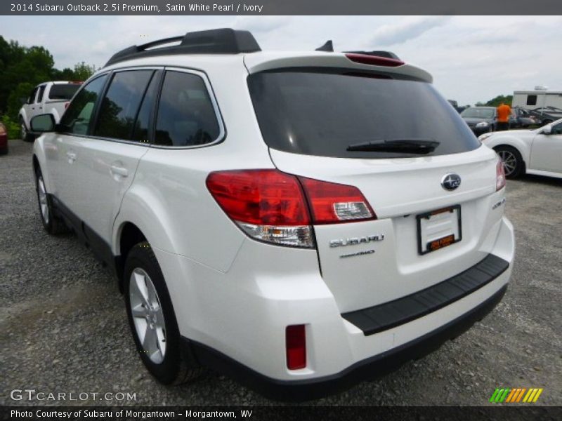 Satin White Pearl / Ivory 2014 Subaru Outback 2.5i Premium