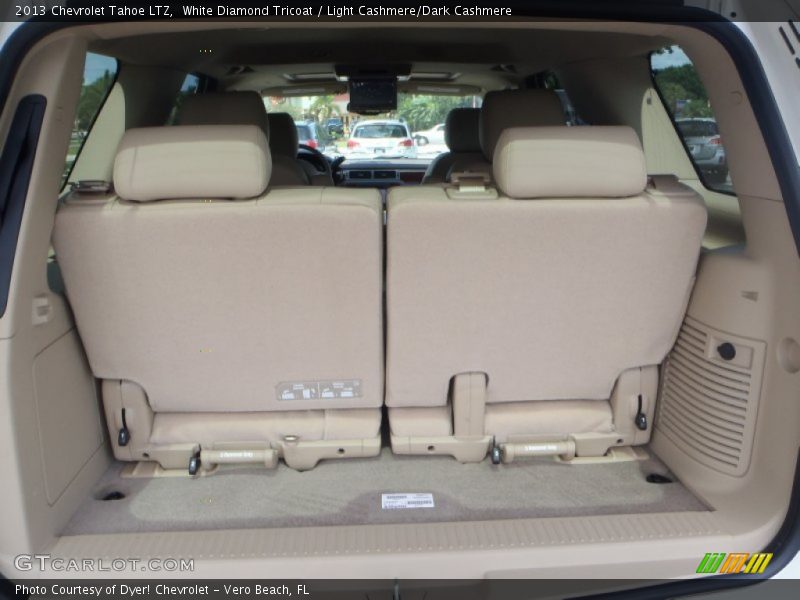 White Diamond Tricoat / Light Cashmere/Dark Cashmere 2013 Chevrolet Tahoe LTZ