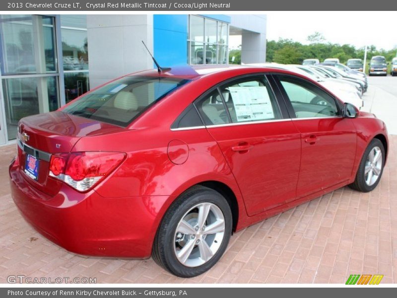 Crystal Red Metallic Tintcoat / Cocoa/Light Neutral 2013 Chevrolet Cruze LT