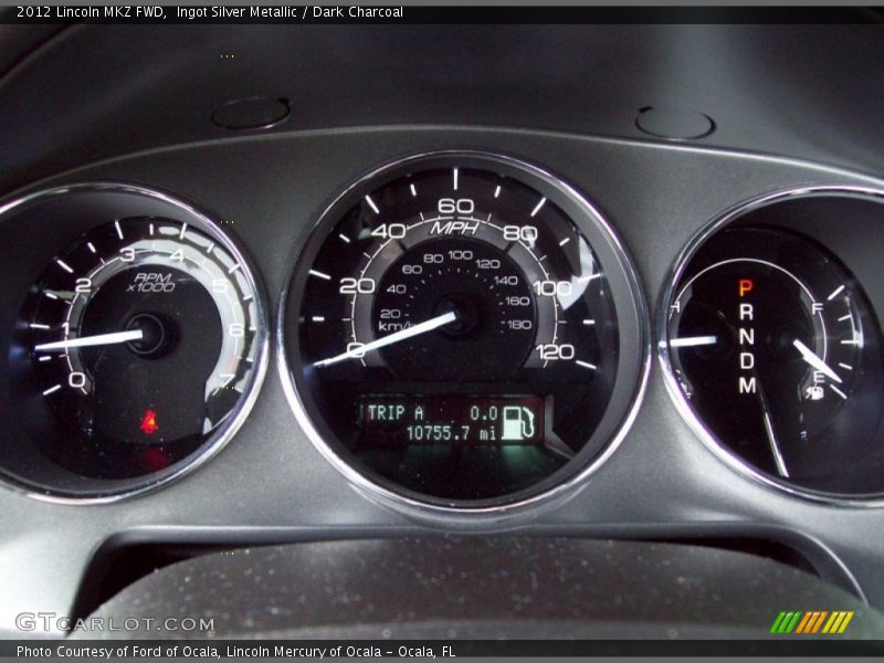 Ingot Silver Metallic / Dark Charcoal 2012 Lincoln MKZ FWD