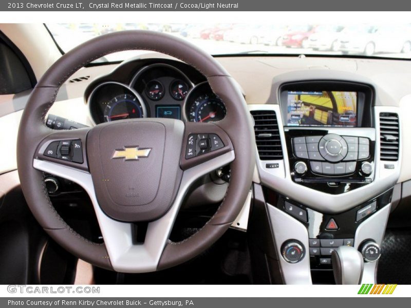 Crystal Red Metallic Tintcoat / Cocoa/Light Neutral 2013 Chevrolet Cruze LT