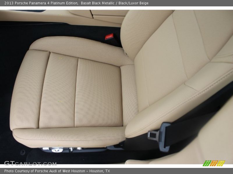 Front Seat of 2013 Panamera 4 Platinum Edition