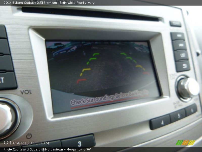 Satin White Pearl / Ivory 2014 Subaru Outback 2.5i Premium