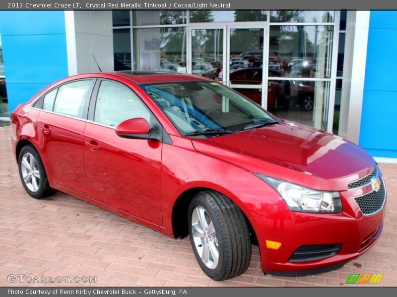 Crystal Red Metallic Tintcoat / Cocoa/Light Neutral 2013 Chevrolet Cruze LT