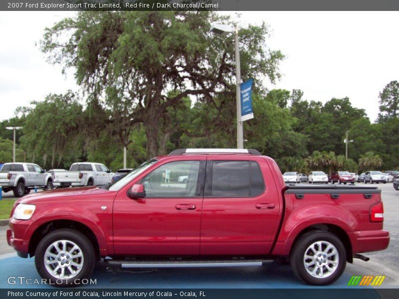  2007 Explorer Sport Trac Limited Red Fire