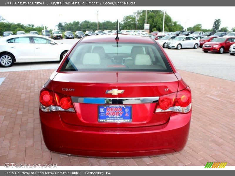 Crystal Red Metallic Tintcoat / Cocoa/Light Neutral 2013 Chevrolet Cruze LT