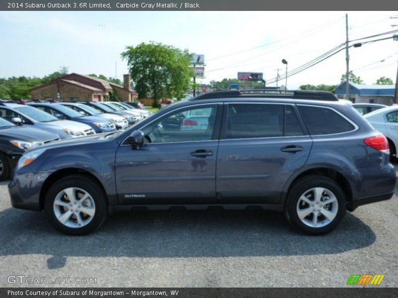Carbide Gray Metallic / Black 2014 Subaru Outback 3.6R Limited