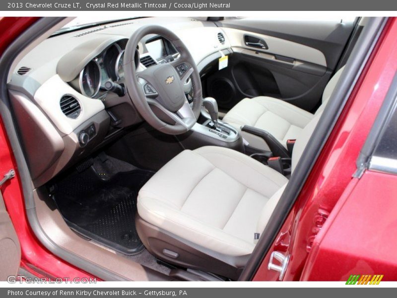 Crystal Red Metallic Tintcoat / Cocoa/Light Neutral 2013 Chevrolet Cruze LT