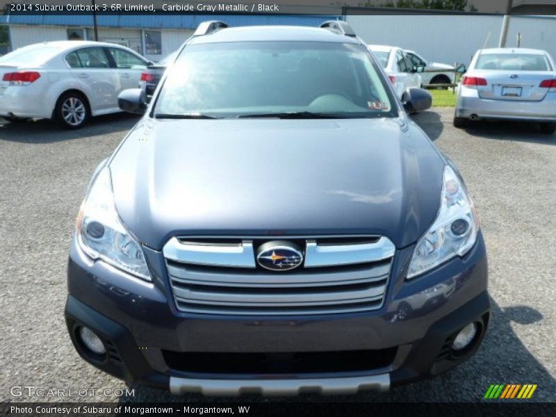 Carbide Gray Metallic / Black 2014 Subaru Outback 3.6R Limited