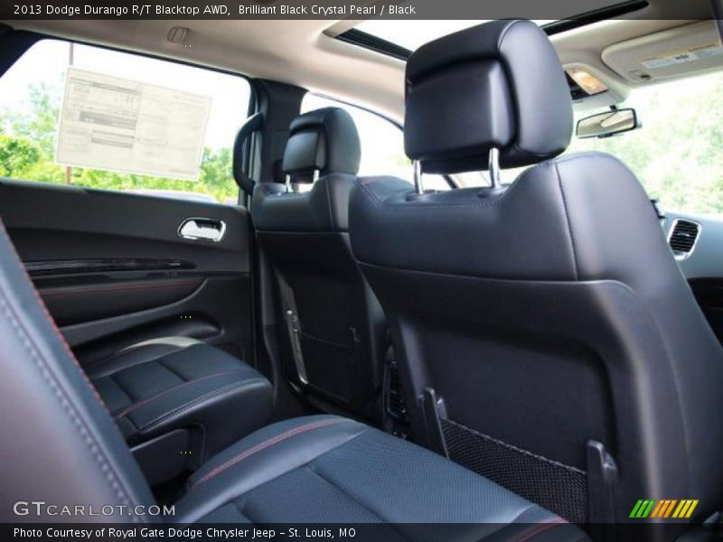 Brilliant Black Crystal Pearl / Black 2013 Dodge Durango R/T Blacktop AWD