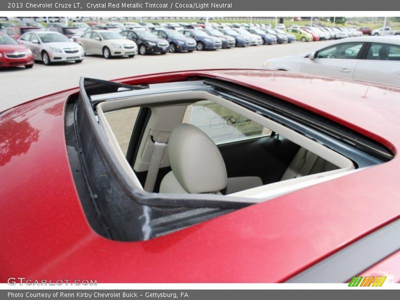 Crystal Red Metallic Tintcoat / Cocoa/Light Neutral 2013 Chevrolet Cruze LT