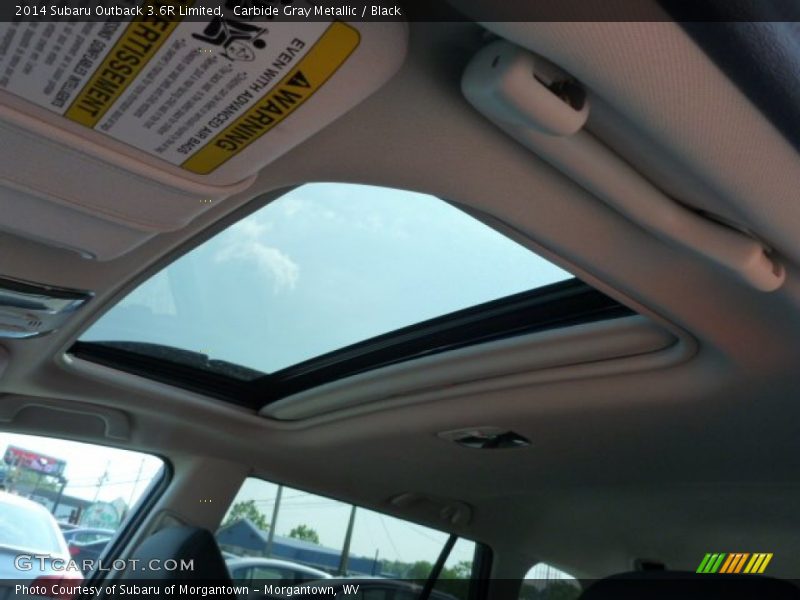 Carbide Gray Metallic / Black 2014 Subaru Outback 3.6R Limited