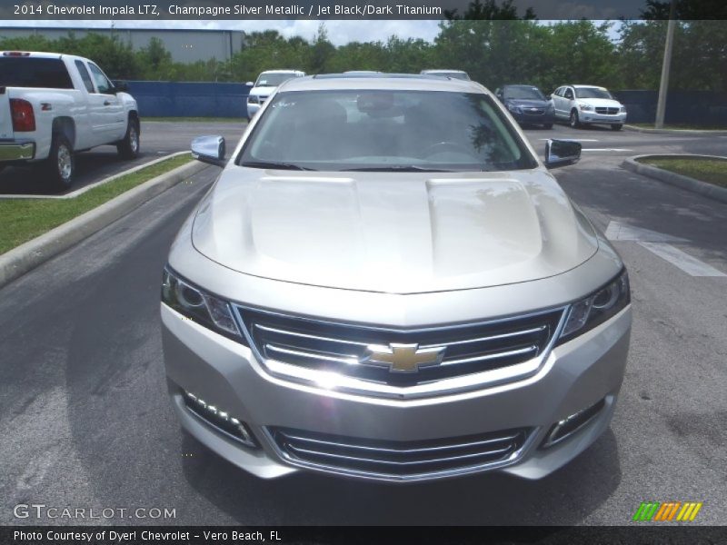 Champagne Silver Metallic / Jet Black/Dark Titanium 2014 Chevrolet Impala LTZ