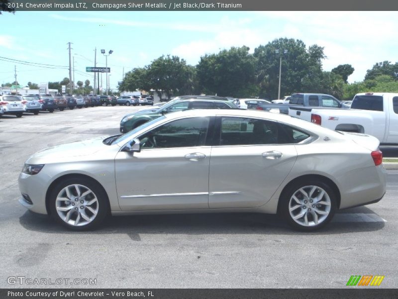 Champagne Silver Metallic / Jet Black/Dark Titanium 2014 Chevrolet Impala LTZ